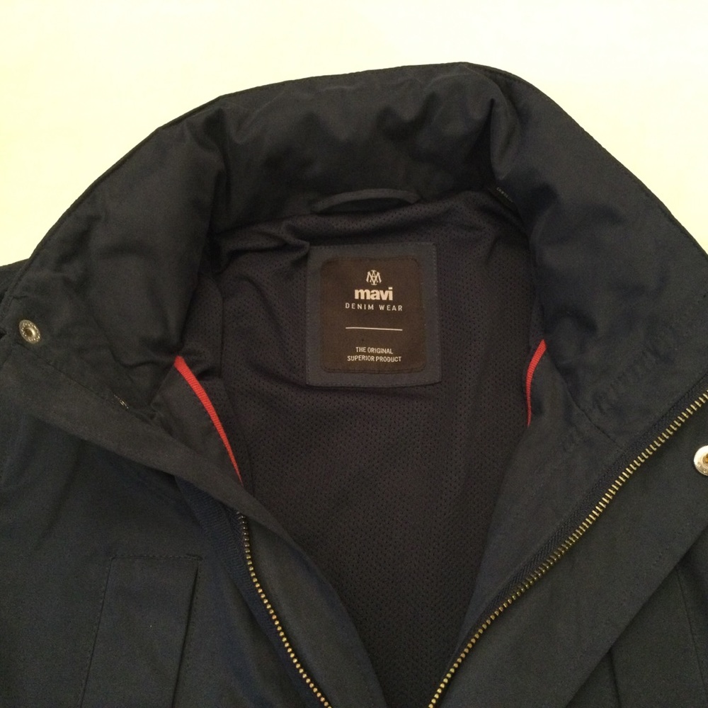 Mavi Blue Outer Wear Hooded Long Zip Jacket S - Picture 8 of 15